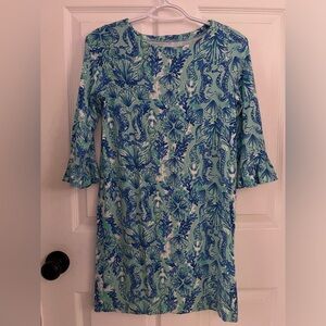 Lilly Pulitzer , sea creature half sleeve blouse , XL